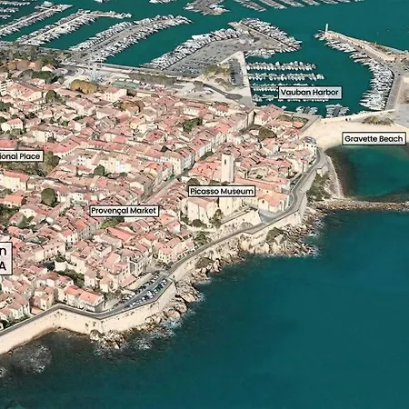 Maison Regina - Absoluty - Lux House 2bdr 2bth Magic 1st Row Sea View Terrace Appartamento Antibes