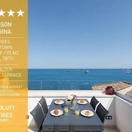 Maison Regina - Absoluty - Lux House 2bdr 2bth Magic 1st Row Sea View Terrace アンティーブ